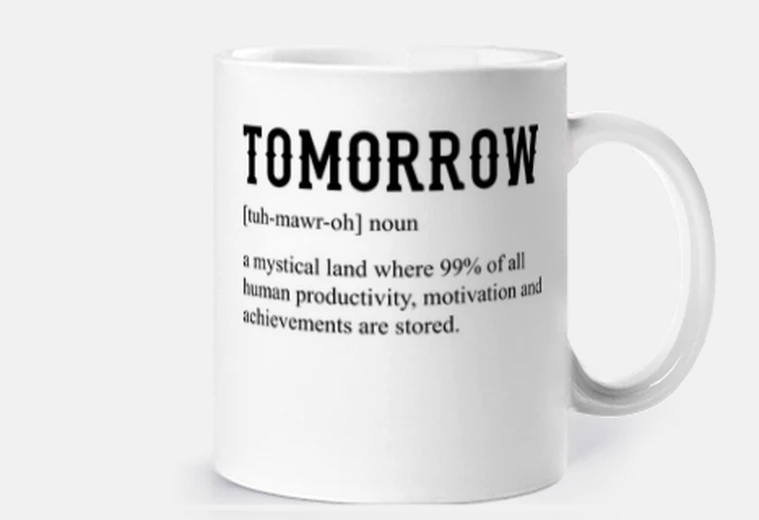 Tazza domani sostantivo divertente dicendo uf