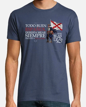Camiseta don blas de lezo frase para fondo osc. laTostadora