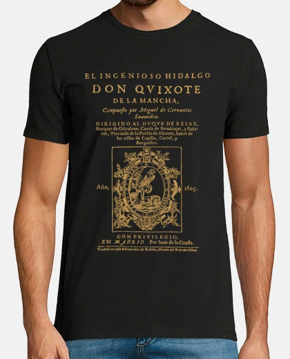 T-shirt don chisciotte. prima pagina (rivisitato)