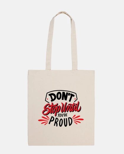 Bag don39t stop until you39re proud (red)