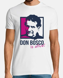 don bosco est vivant - homme, manches courtes, blanc, qualité extra