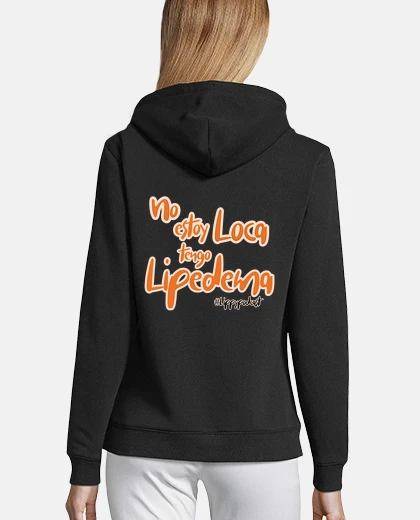 Felpa Donna, felpa con cappuccio, nera