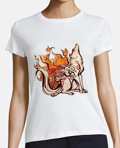 T-shirt Donna, manica corta, bianca, qualità premium