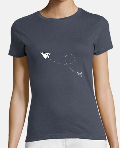 T-shirt Donna, manica corta, grigia scura, qualità premium
