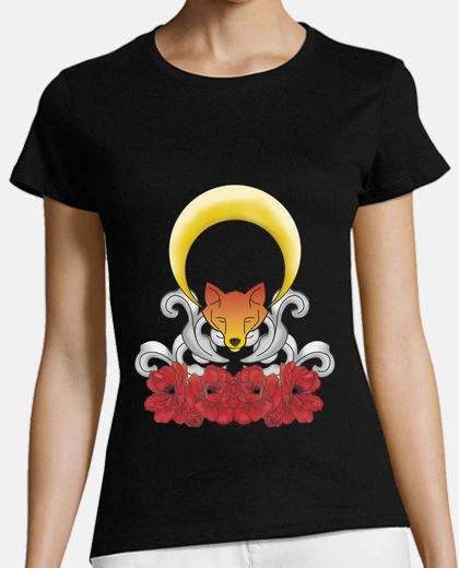 T-shirt Donna, manica corta, nera, qualità premium