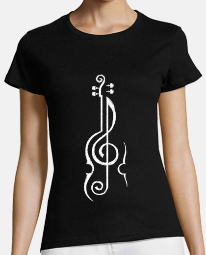 T-shirt Donna, manica corta, nera, qualità premium