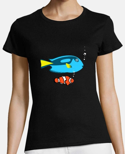 T-shirt Donna, manica corta, nera, qualità premium