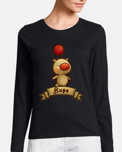 T-shirt Donna, manica lunga, nera
