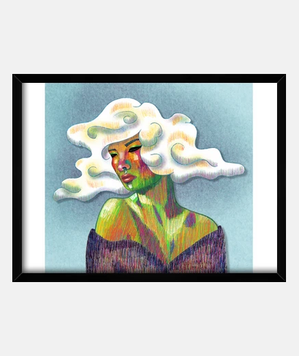 Quadro donna nuvola colotopo