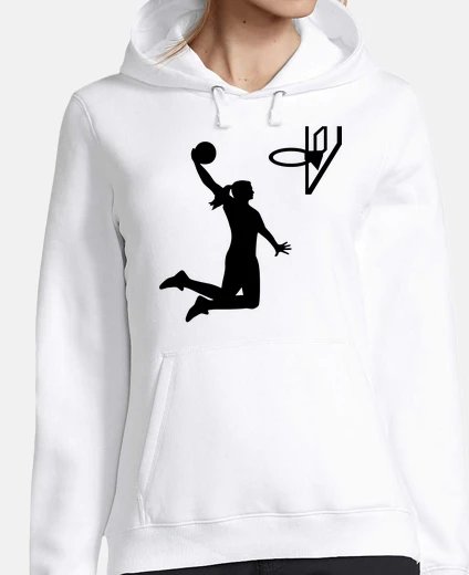 Felpa donna ragazza di basket