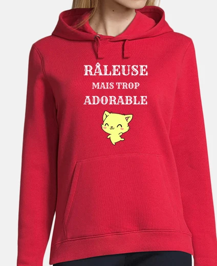 Felpa donna raleuse ma adorabile umorismo