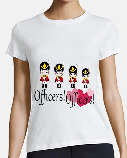 T-shirt Donna, stile baseball, bianca e blu marino