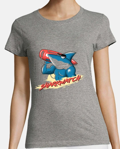 T-shirt donne della camicia dell'orso di squali