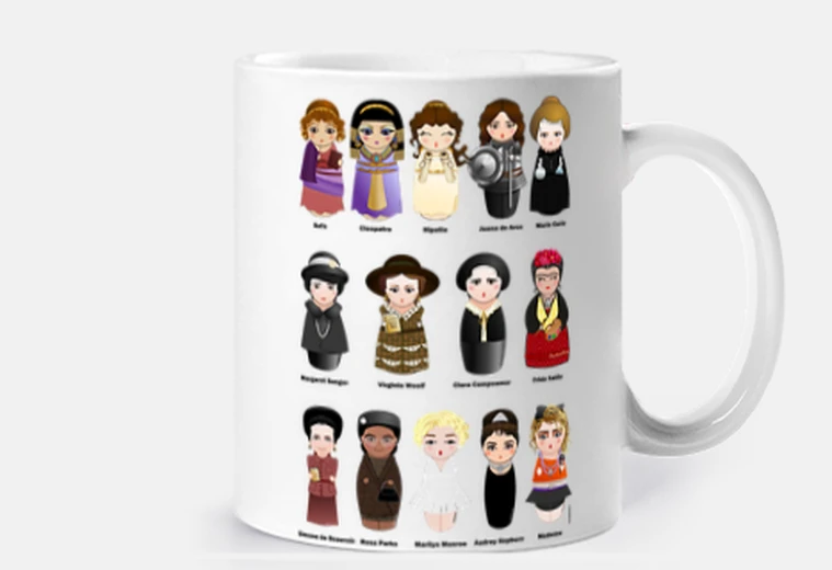 Tazza donne kokeshi nlei storia