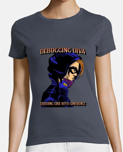 T-shirt donne nella diva del debug tecnologico
