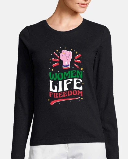 T-shirt donne vita libertà donne iraniane carin