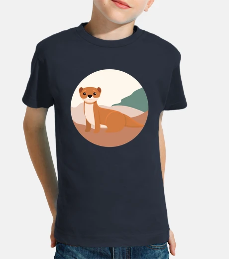 Abbigliamento donnola animale e naturale