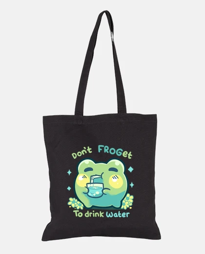 Bag Dont FROGet to Drink Water - Tote Bag