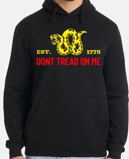 Sudadera dont tread on me 1775 usa gadsden flag