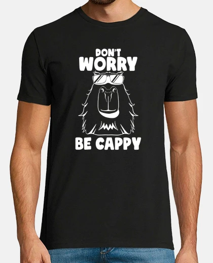 T-shirt Dont Worry be Cappy Funny Capybara Face