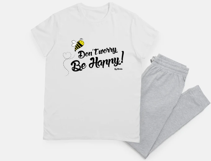 Pyjama dont worry bee happy