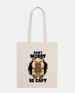 dont worry be capy funny capybara face 