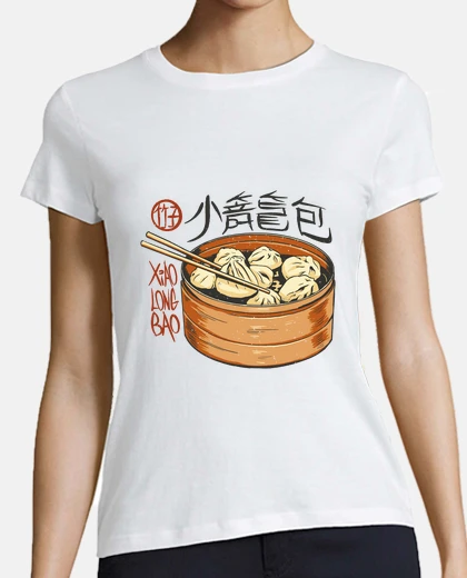 Playera donut chino al vapor, xiao long bao, restaurante chino, personalizable,