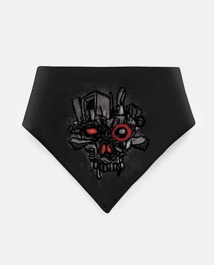 Mascotas doodle skull and crossbones