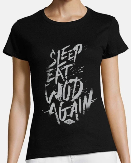 Tee-shirt dormir, manger, wod, vol à nouveau. 3