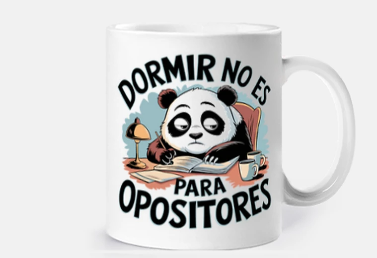 Taza Dormir no es para opositores