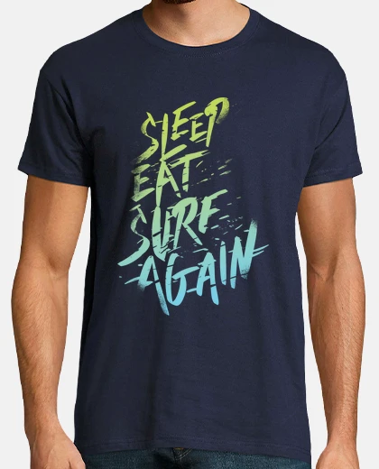 T-shirt dormire, mangiare, surf, vol di nuovo. 2