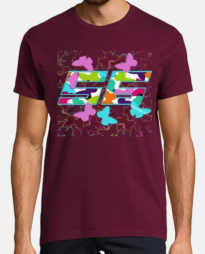 Camiseta Dorsal Mariposas Colores