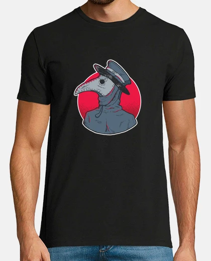 T-shirt dottore peste, epidemia, peste, tsunami, thanatoprateur, medico legale