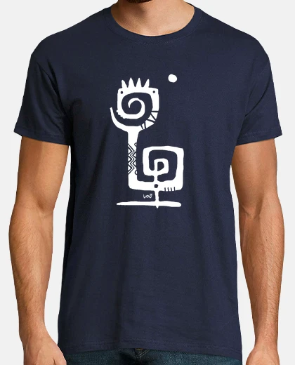 Tee-shirt double spirale blanc