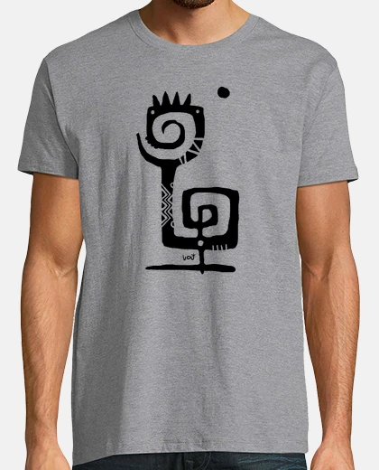 Tee-shirt double spirale noire