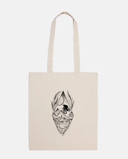 Bag downhill mtb style sketch and dotwork a