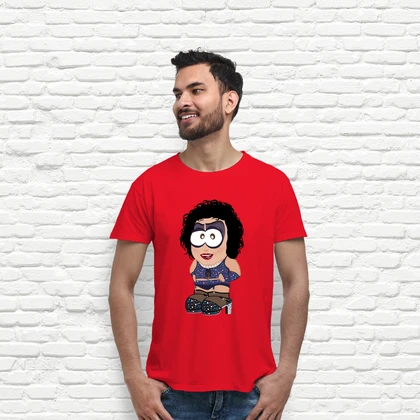 Maglietta Cult Film Anni 70 Picture Show - Stampa Frank N Furter & Columbia, Nera In Cotone, Perfetta Per Festival Maglietta Rocky Horror - Foto 5