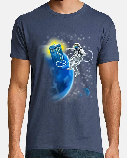 Tee-shirt dr who - marche dans l'espace
