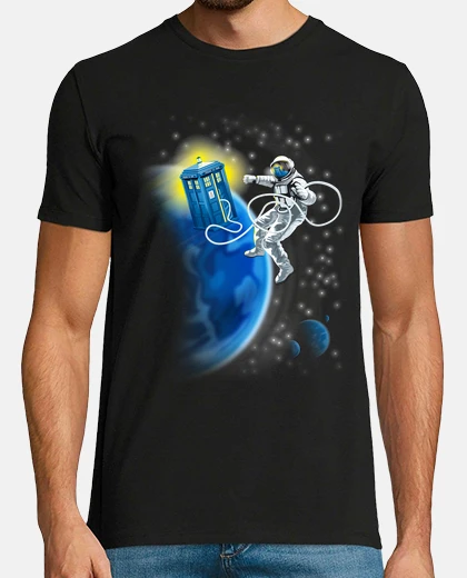 Tee-shirt dr who - marche dans l'espace