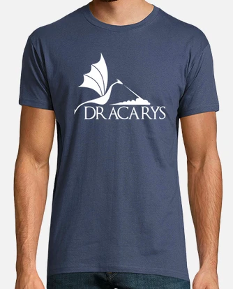 Camiseta dracarys dragon blanco h laTostadora