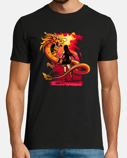 T-shirt drago donna con katana viet vo dao