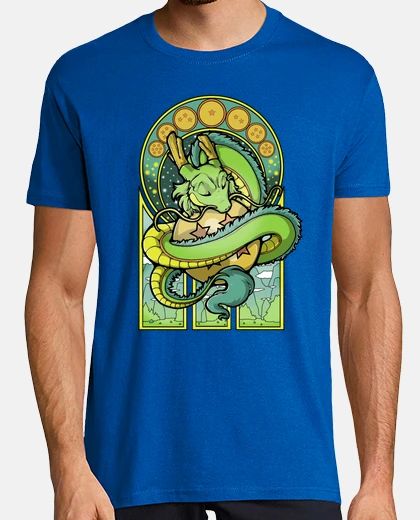 T-shirt drago shenron in stile liberty