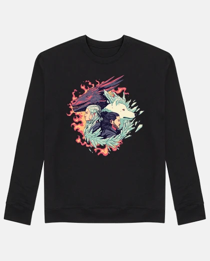 Sweat dragon et loup - daenerys et jon snow