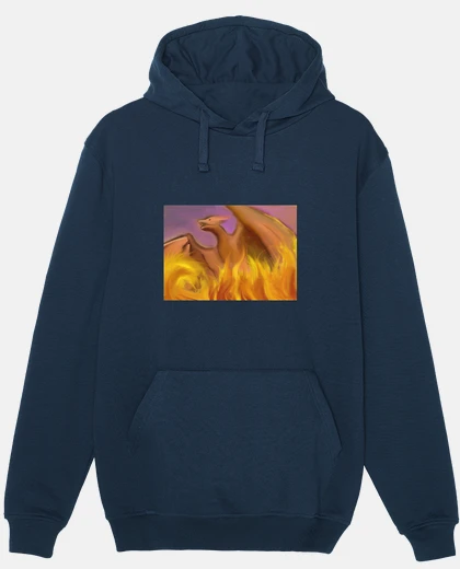 Sweat dragon sortant du feu fantaisie