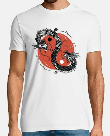 Tee-shirt dragon yin yang