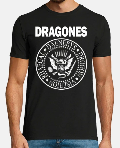 Camiseta DRAGONES (BLANCO) H
