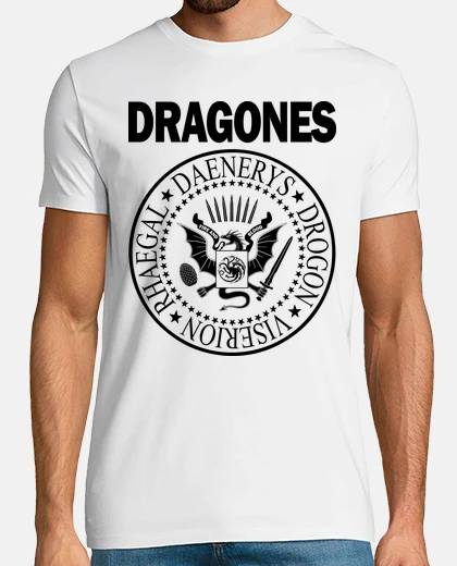 Tee-shirt dragons noirs h