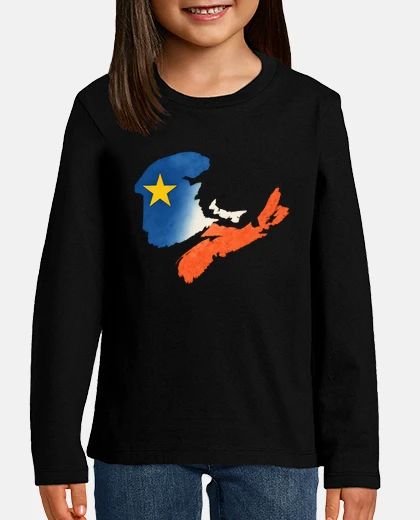 Vêtements drapeau acadien carte des maritimes mar