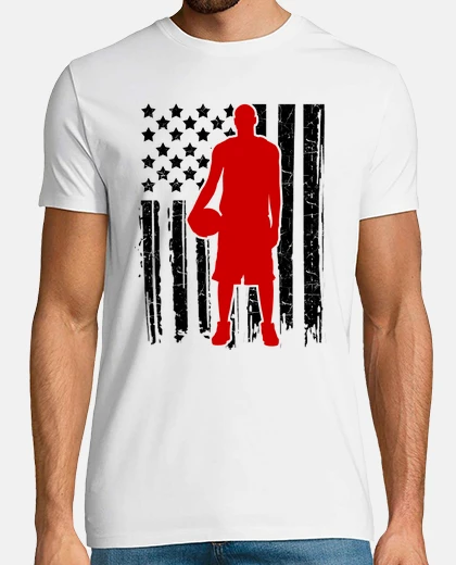 Tee-shirt drapeau de basketball