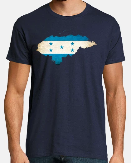 Tee-shirt drapeau de la carte du honduras